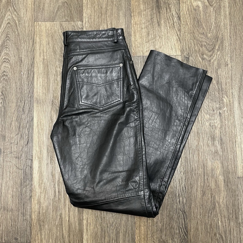 FMC Leather Pants Size 12 Black